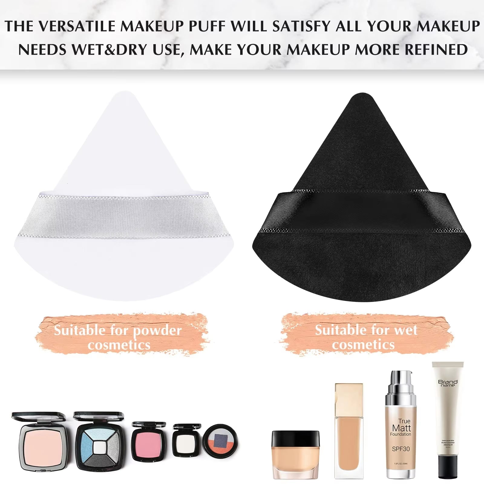 50 Pcs of Velvety Triangle Pizza Slices for Your Face: Because Who Doesn’t Want to Look Delicious While Applying Makeup?