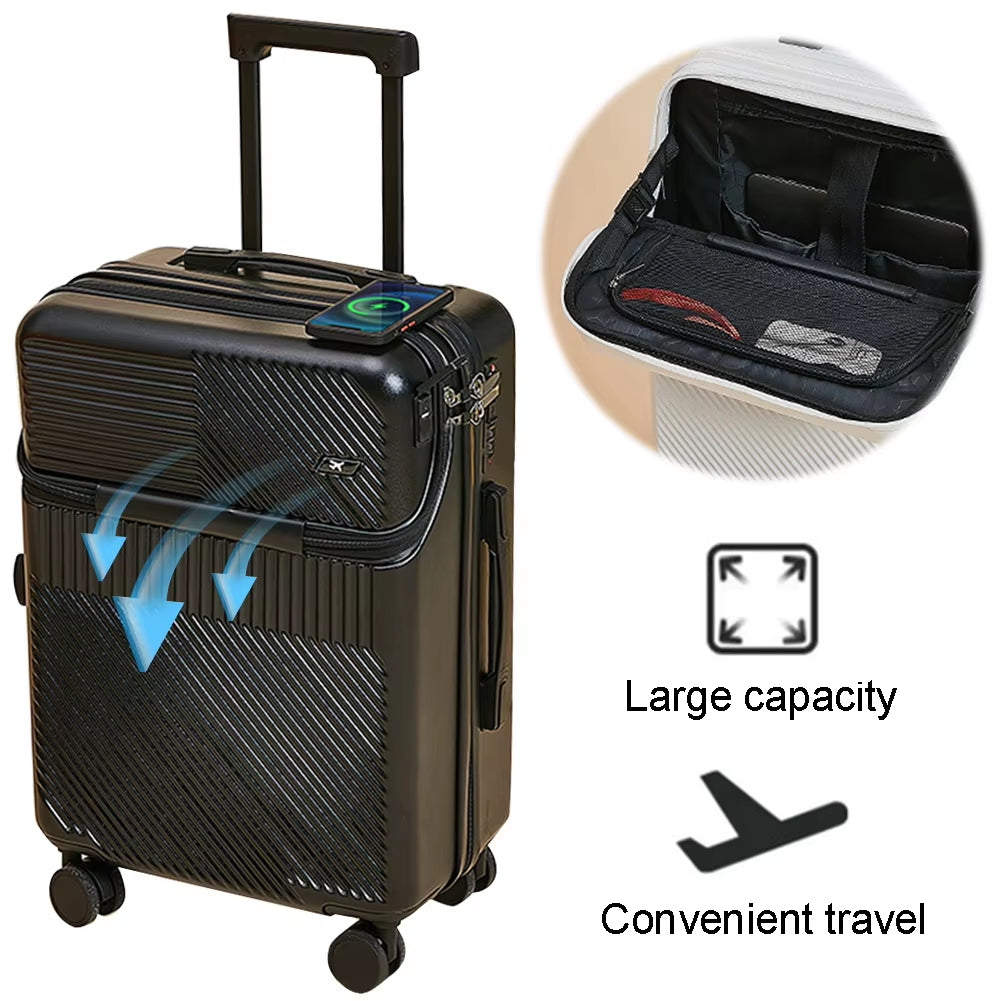 20' Travel Suitcase Hand Rolling Luggage Fashion