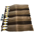 Straight Bulk Human Hair 72Cm 100G Long Remy Human Hair Bulk for Braiding No Weft Unproccessed Brazilian Human Hair Extension