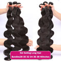 30 40 Inch Body Wave 3 4 Bundles Brazilian Remy 100% Unprocessed Human Hair Wavy Doule Drawn Bundles Weave Extensions