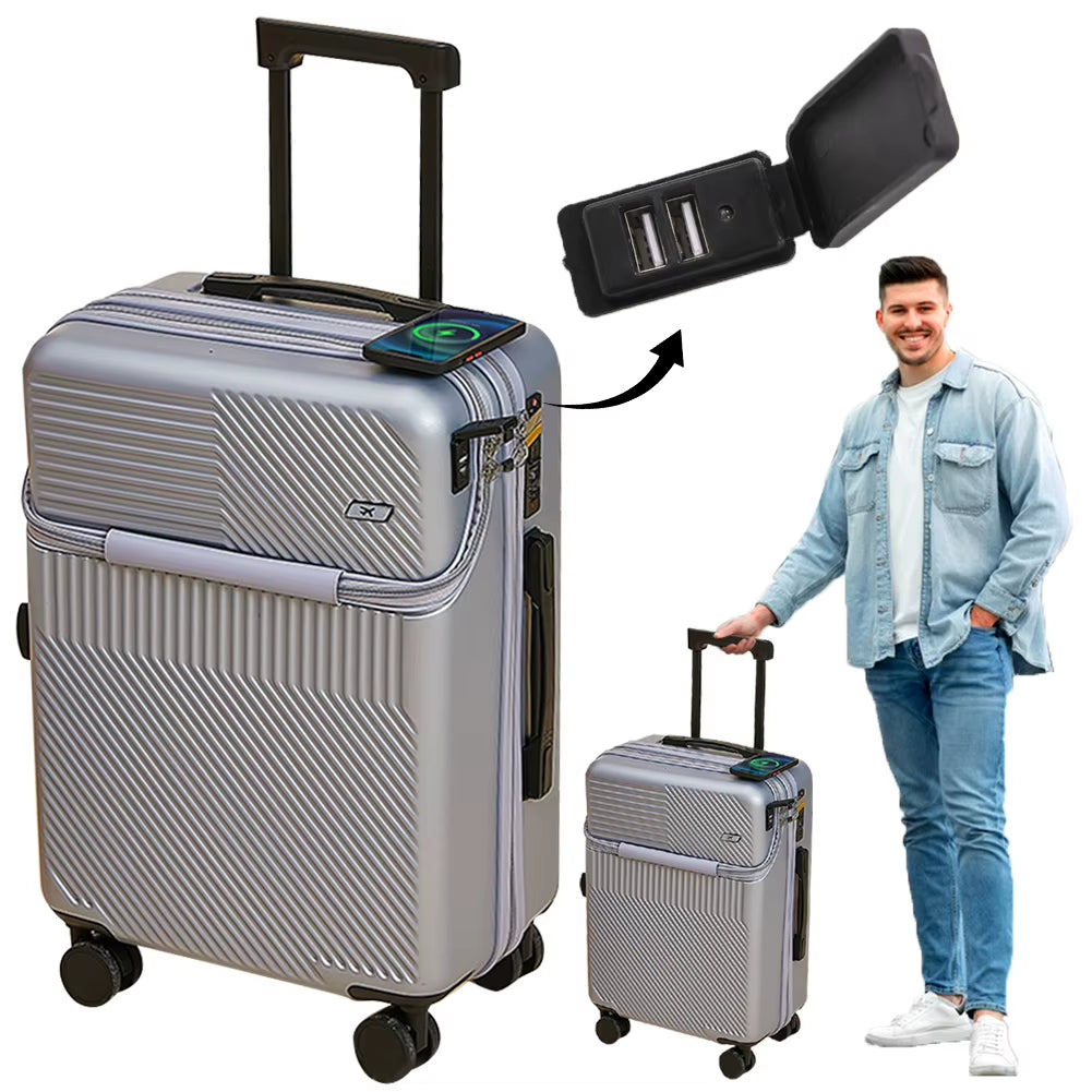 20' Travel Suitcase Hand Rolling Luggage Fashion