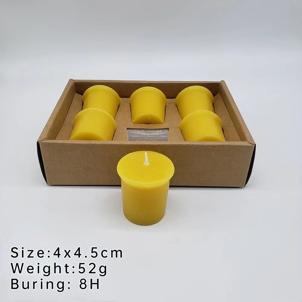 6/12 Pack Beeswax Honey Candles