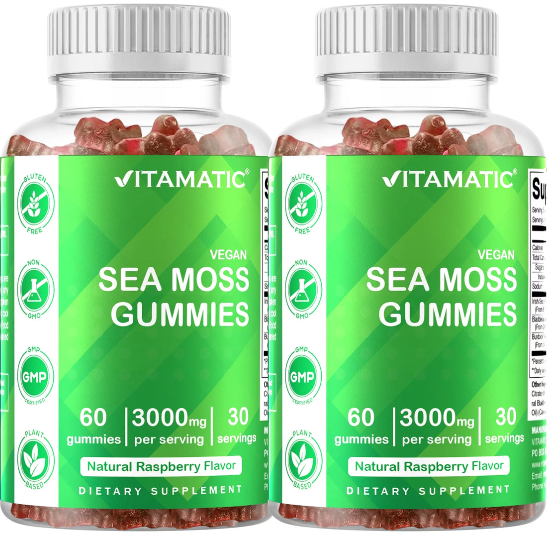 2 Pack  Irish Sea Moss Gummies