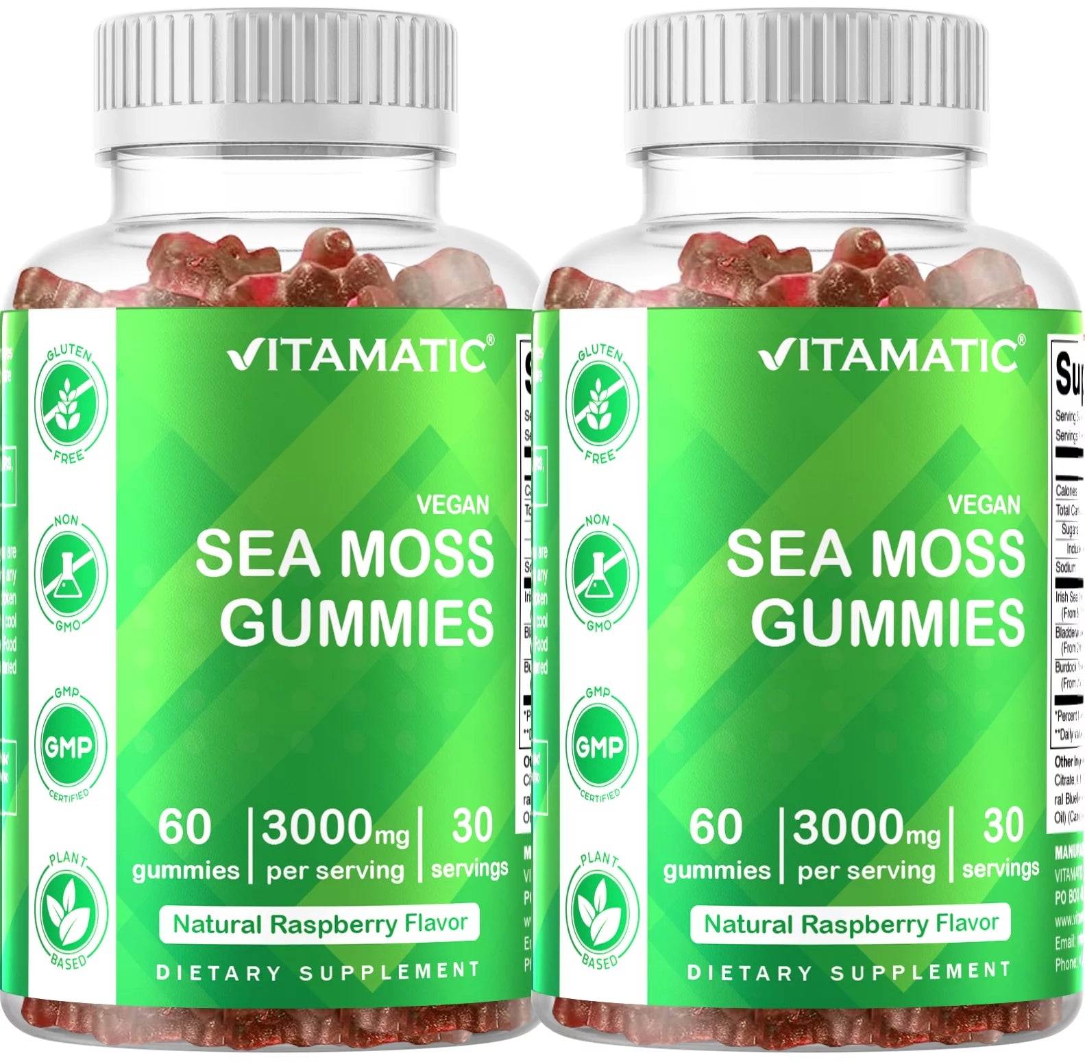2 Pack  Irish Sea Moss Gummies
