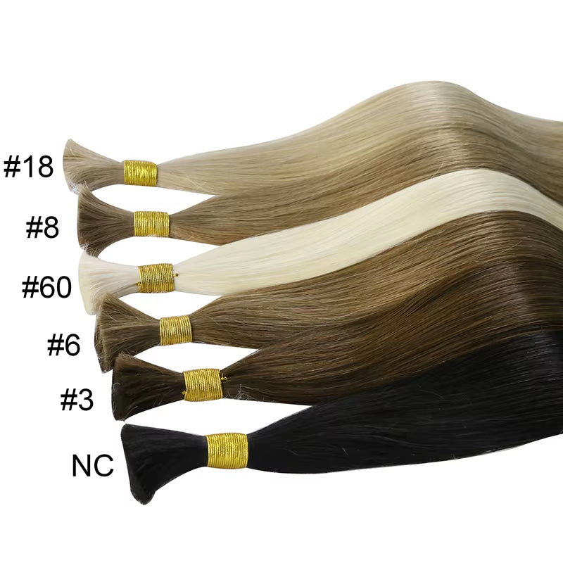 Straight Bulk Human Hair 72Cm 100G Long Remy Human Hair Bulk for Braiding No Weft Unproccessed Brazilian Human Hair Extension