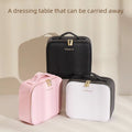 Makeup Travel Train Case with LED Lighted Mirror