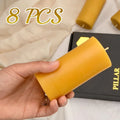 2-8PCS Driples Beeswax Pillar Candles