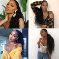 Water Wave Human Hair Ponytail Extensions