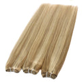 Straight Blonde Human Hair Weave Brazilian Remy Human Hair Weft Extensions 18-28