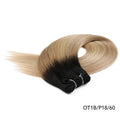 Straight Blonde Human Hair Weave Brazilian Remy Human Hair Weft Extensions 18-28