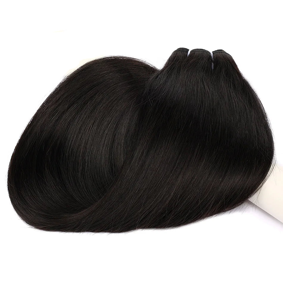 Straight Blonde Human Hair Weave Brazilian Remy Human Hair Weft Extensions 18-28" Highlight Ombre Human Hair Weft #613