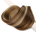 Straight Blonde Human Hair Weave Brazilian Remy Human Hair Weft Extensions 18-28