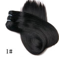 Straight Blonde Human Hair Weave Brazilian Remy Human Hair Weft Extensions 18-28
