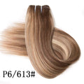 Straight Blonde Human Hair Weave Brazilian Remy Human Hair Weft Extensions 18-28