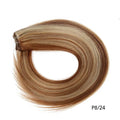 Straight Blonde Human Hair Weave Brazilian Remy Human Hair Weft Extensions 18-28