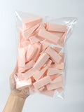 50 Pieces Random Color Facial Curve Makeup Sponges