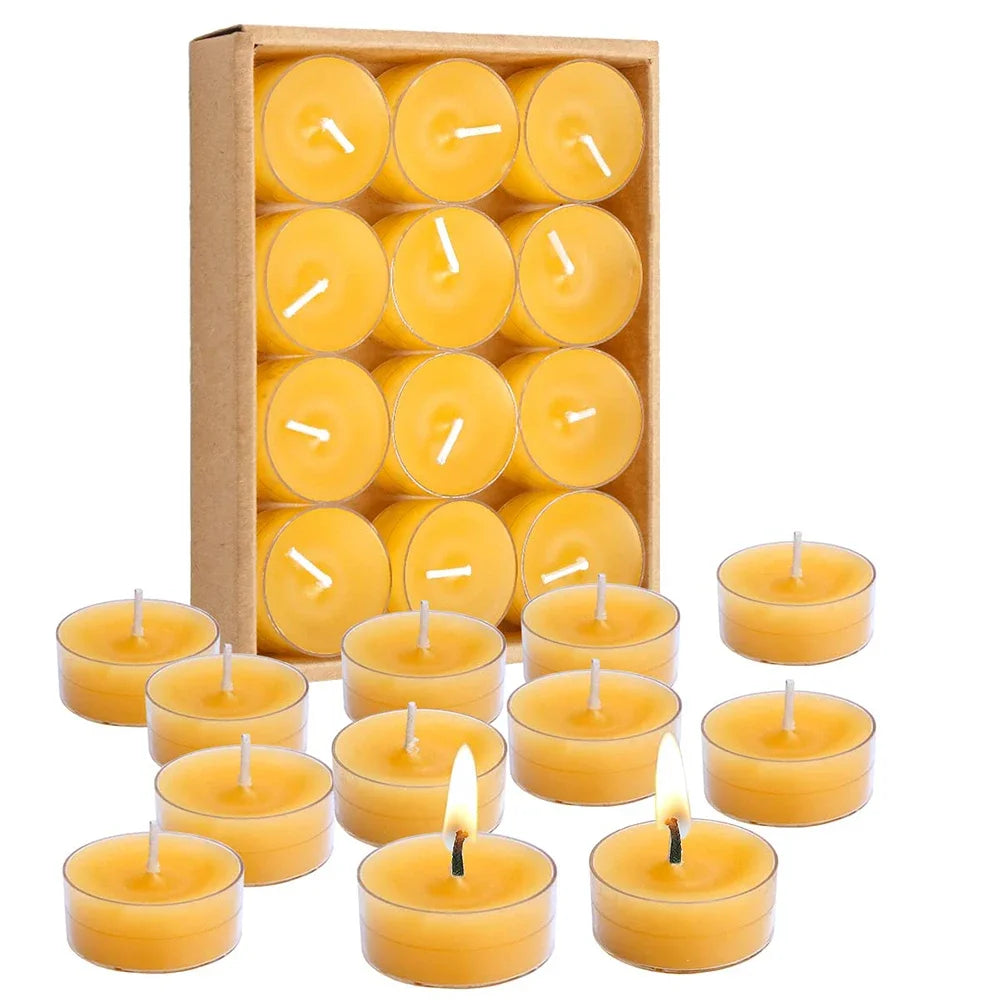 6/12 Pack Beeswax Honey Candles