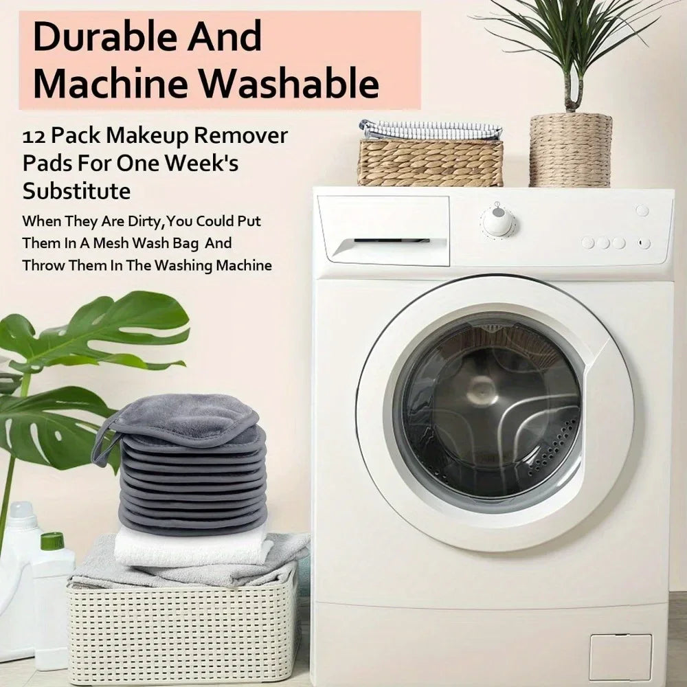 12PCS Reusable Makeup Remover Pads