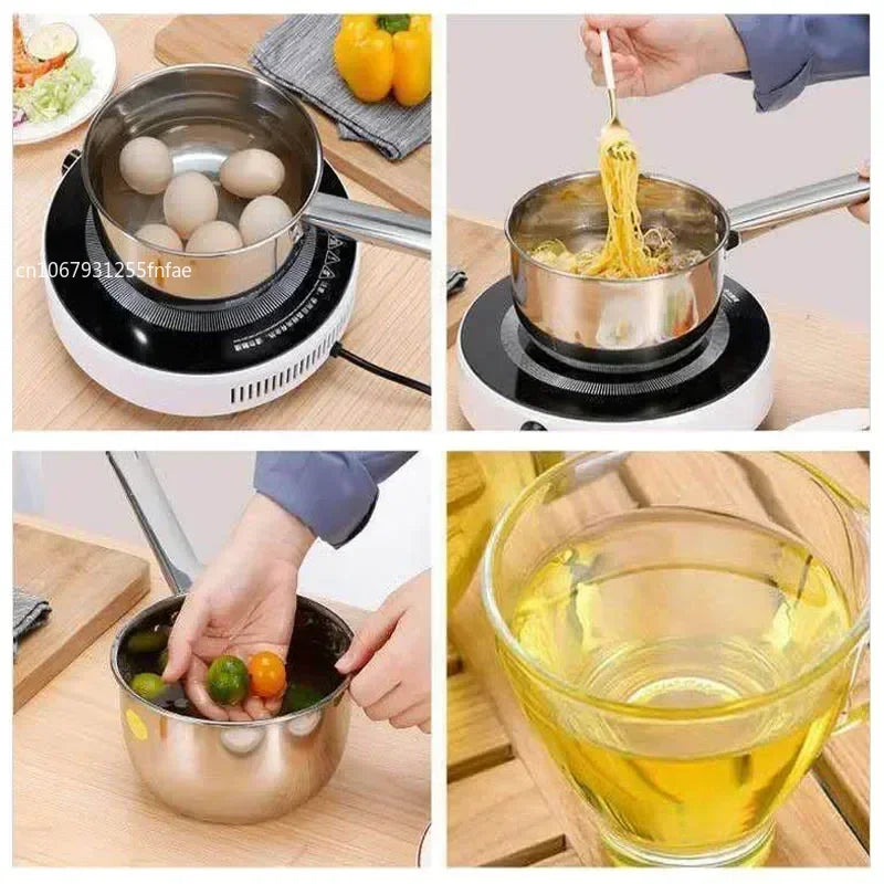 Stainless Steel Non-Stick Noodle Pot - Multifunctional Milk & Cooking Pan for Home Kitchen