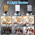 72 LED Rechargeable Selfie Light with Front & Back Phone Clip