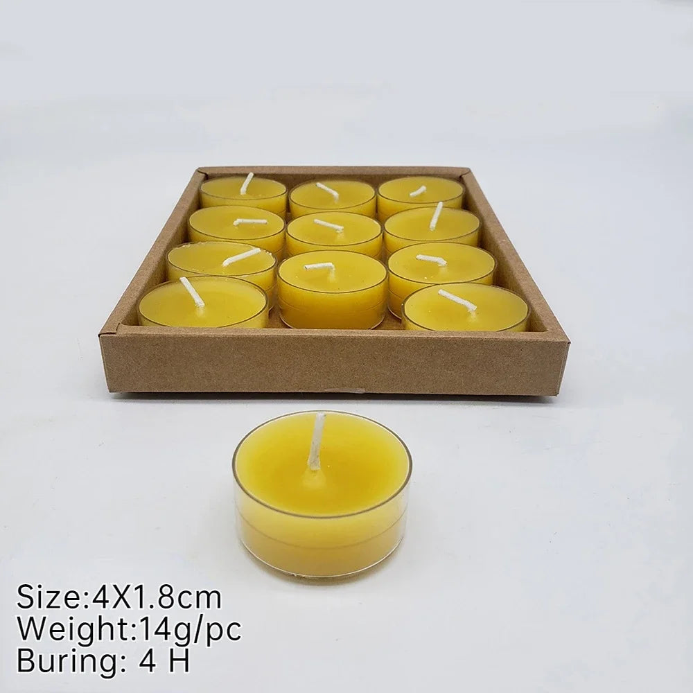 6/12 Pack Beeswax Honey Candles