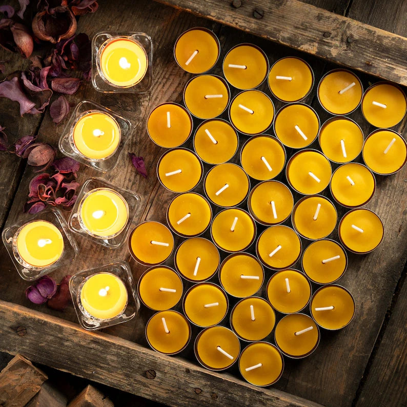 6/12 Pack Beeswax Honey Candles