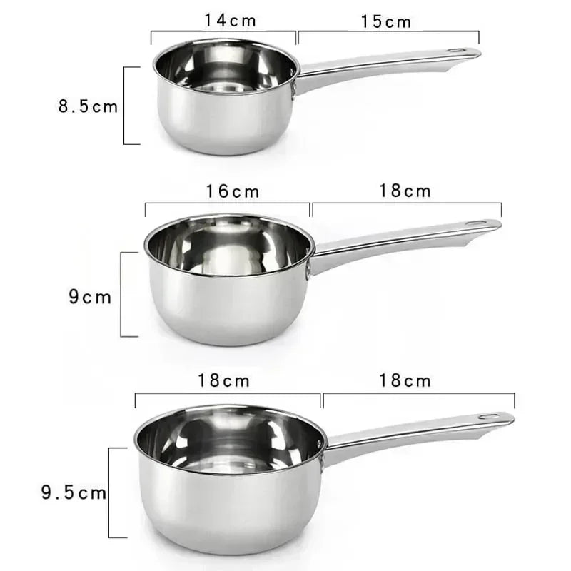 Stainless Steel Non-Stick Noodle Pot - Multifunctional Milk & Cooking Pan for Home Kitchen