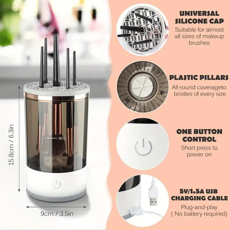 USB Portable Makeup Brush Cleaner