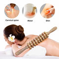 9-Roller Wooden Massager – Handheld Relief