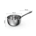 Stainless Steel Non-Stick Noodle Pot - Multifunctional Milk & Cooking Pan for Home Kitchen