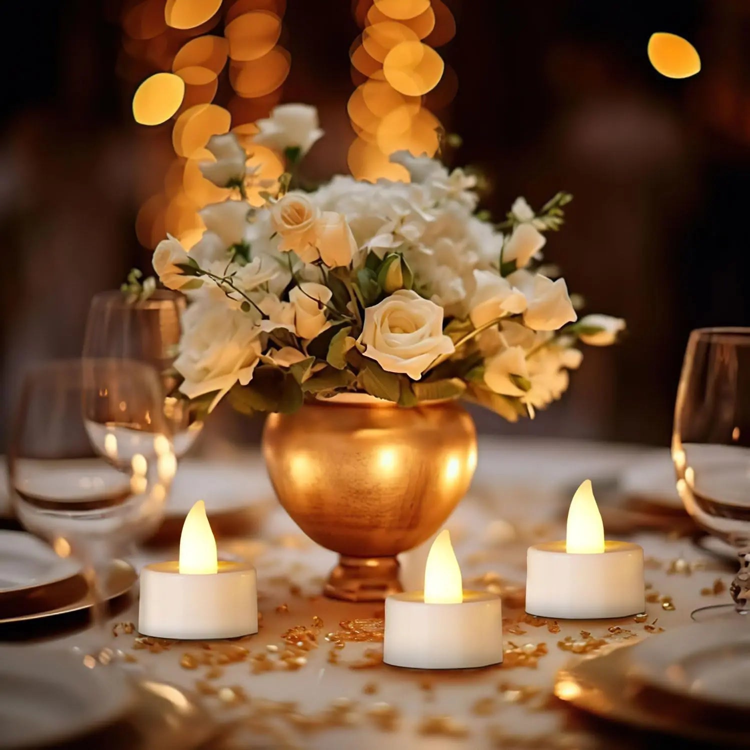 24Pcs Flameless LED Candles – Warm White Decor