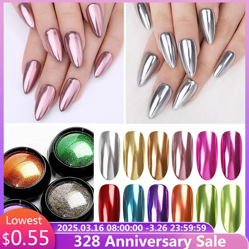 UV-Free Chrome Nail Kit