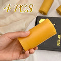2-8PCS Driples Beeswax Pillar Candles