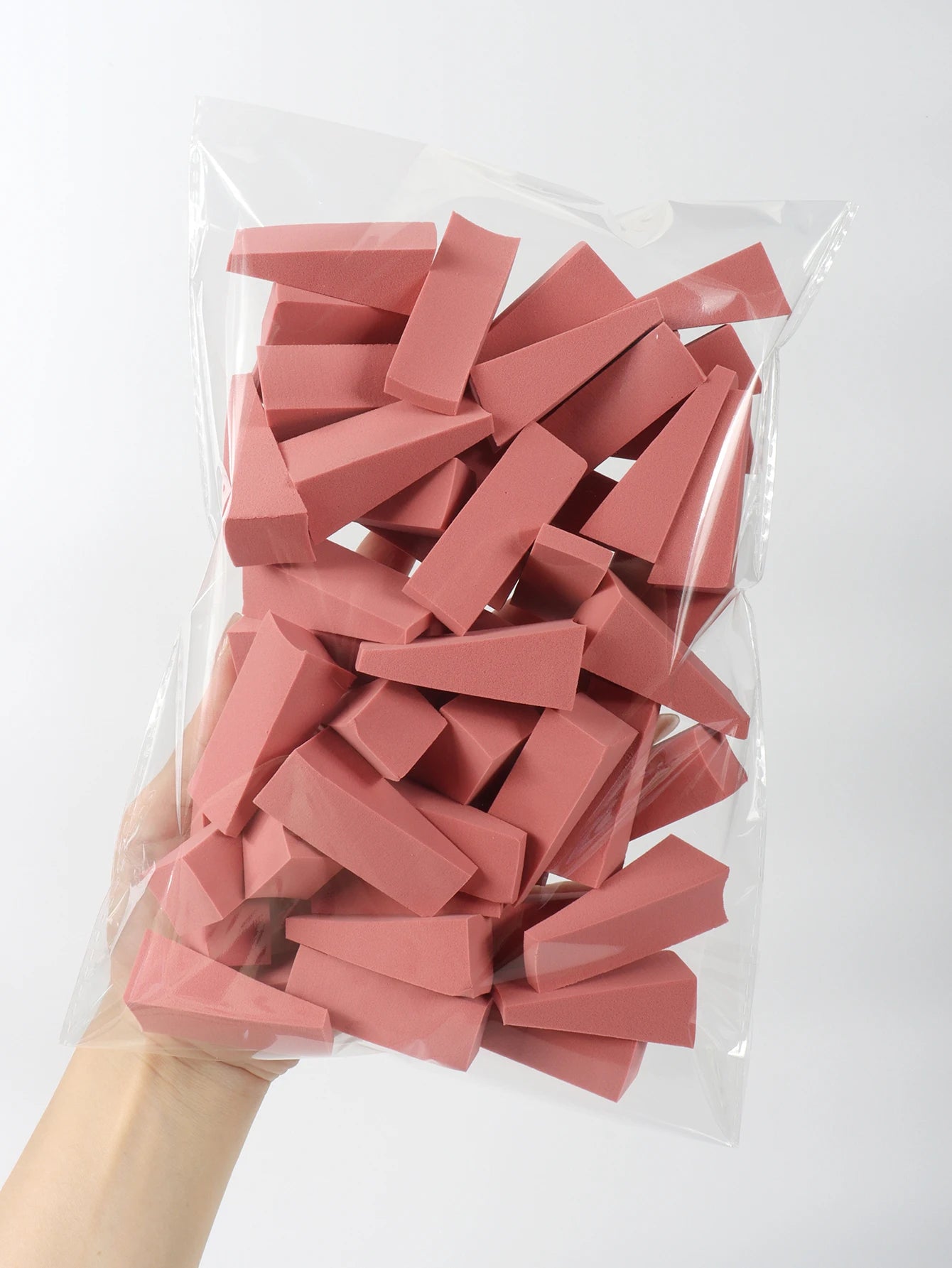 50 Pieces Random Color Facial Curve Makeup Sponges