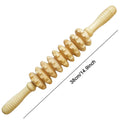 9-Roller Wooden Massager – Handheld Relief
