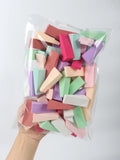 50 Pieces Random Color Facial Curve Makeup Sponges