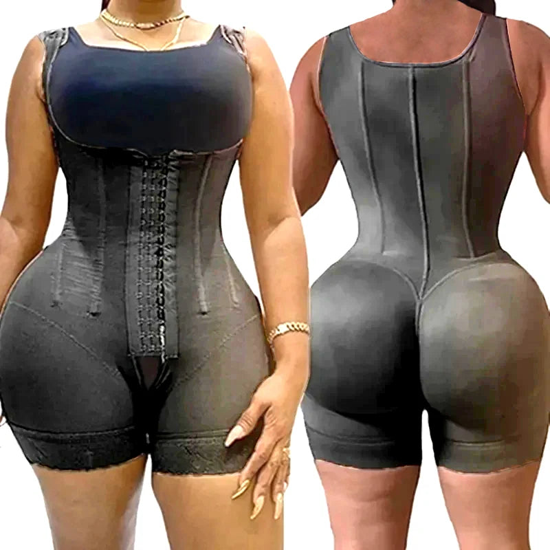 Purple XXS Fajas Colombianas Girdle - High Compression Bodysuit Shapewear for Slimming & Post-Surgery Support