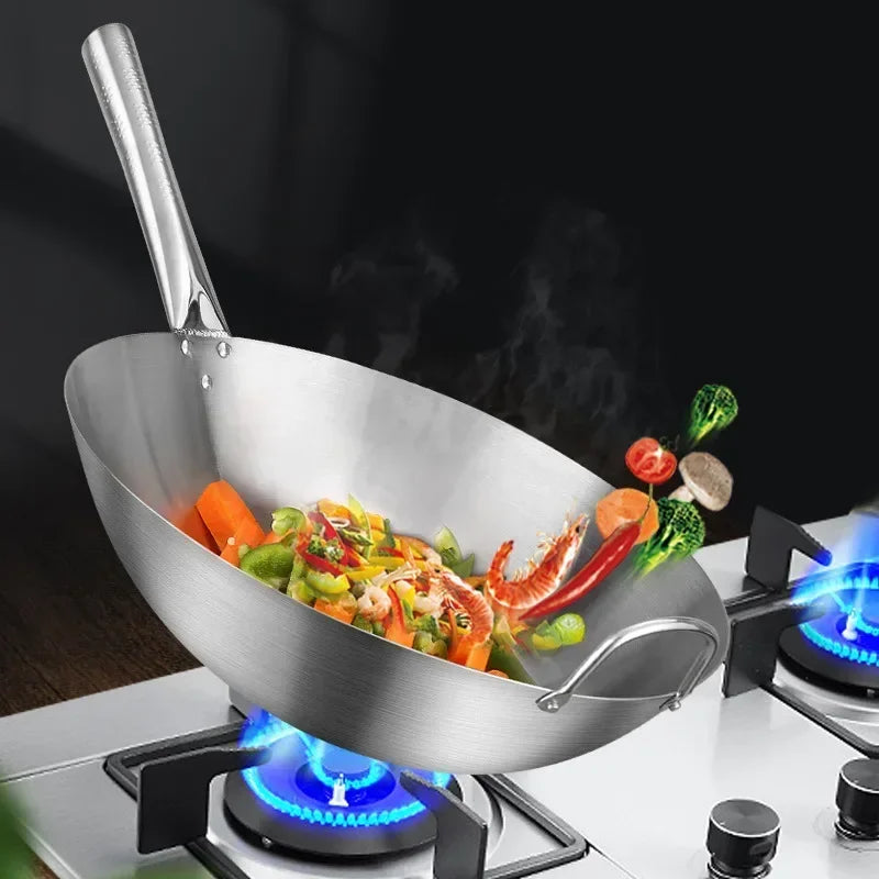 Stainless Steel Non-Stick Wok