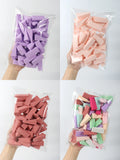 50 Pieces Random Color Facial Curve Makeup Sponges