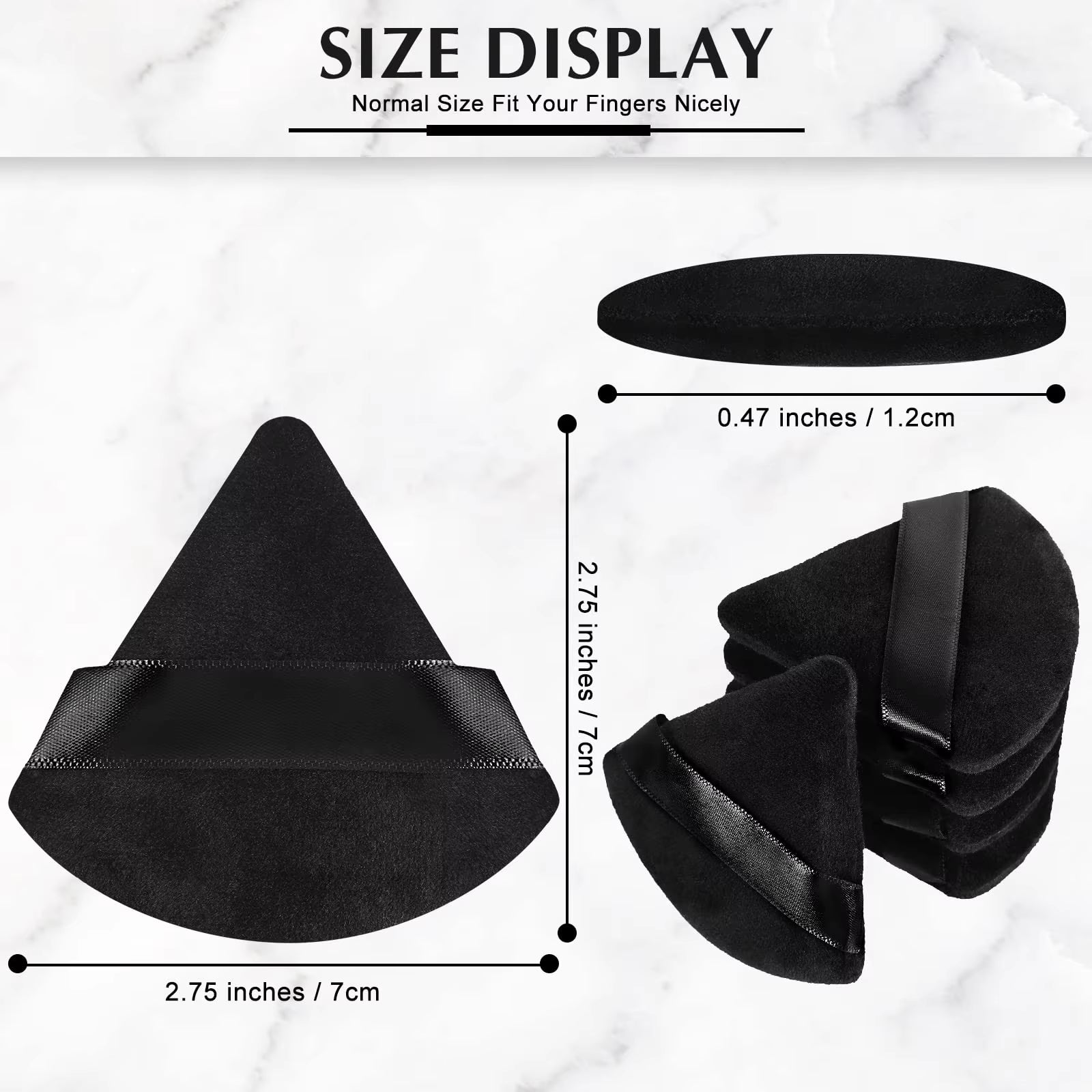 50 Pcs of Velvety Triangle Pizza Slices for Your Face: Because Who Doesn’t Want to Look Delicious While Applying Makeup?