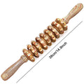 9-Roller Wooden Massager – Handheld Relief