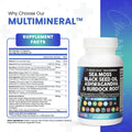 Sea Moss 3000Mg Black Seed Oil 2000Mg Ashwagandha 1000Mg Turmeric 1000Mg Blad...