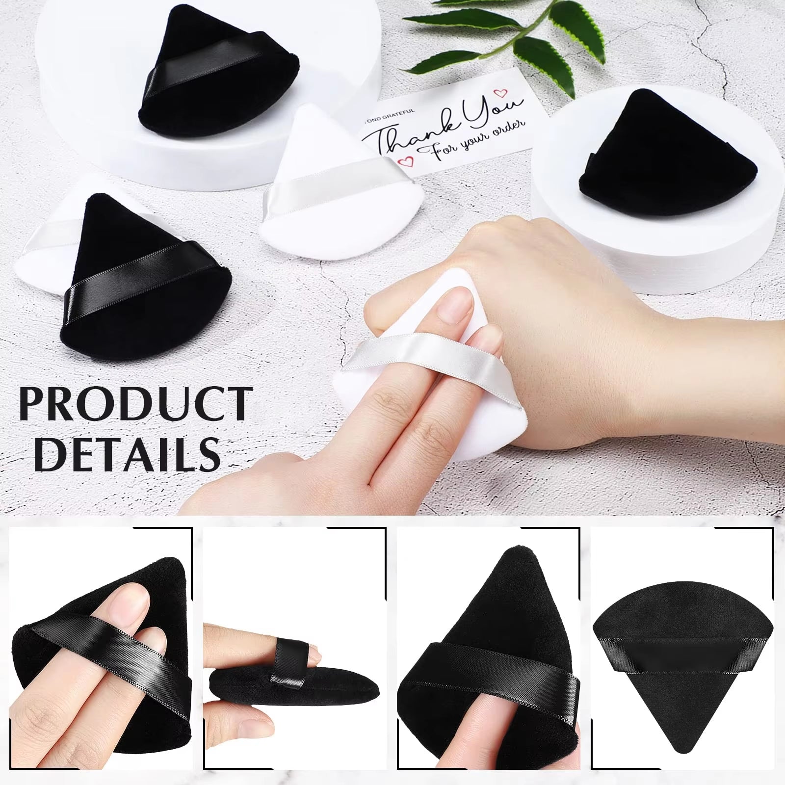 50 Pcs of Velvety Triangle Pizza Slices for Your Face: Because Who Doesn’t Want to Look Delicious While Applying Makeup?