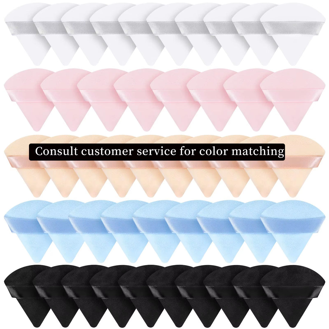 50 Pcs of Velvety Triangle Pizza Slices for Your Face: Because Who Doesn’t Want to Look Delicious While Applying Makeup?