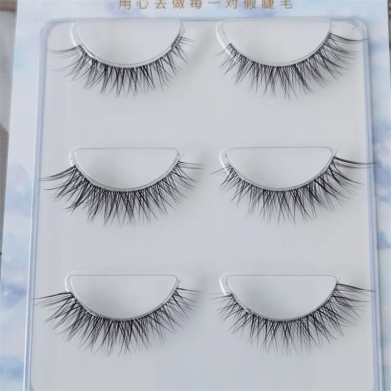 NEW 3 Pairs 3D Mink Lashes