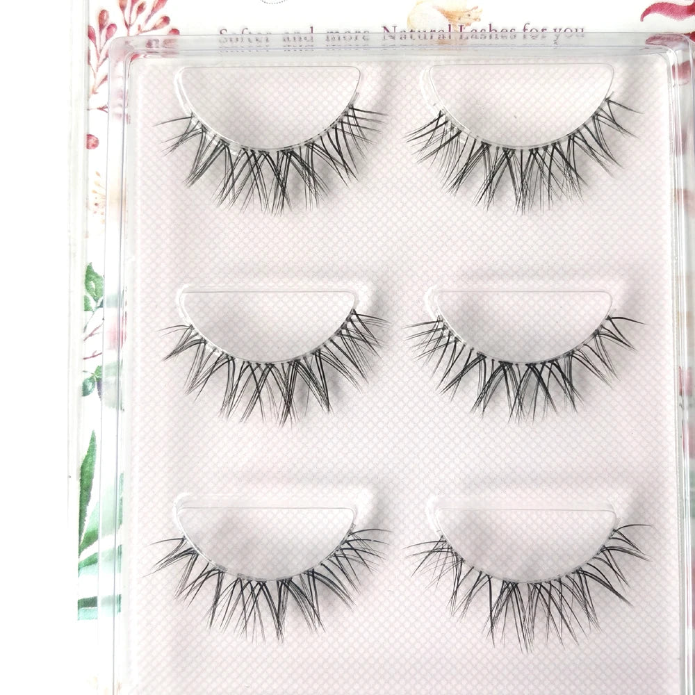 NEW 3 Pairs 3D Mink Lashes