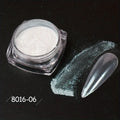 White Chrome Powder Mirror Mermaid Sparkling Pearl Nail 