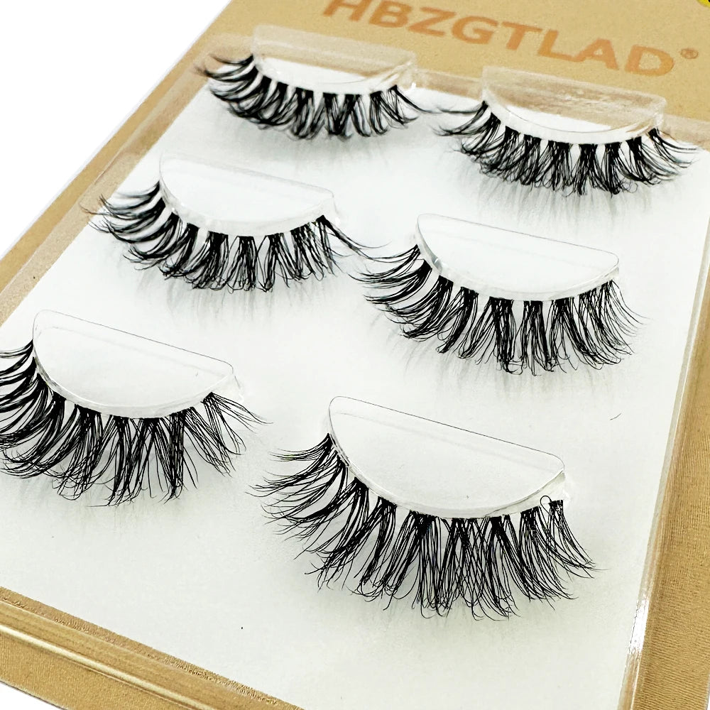 NEW 3 Pairs 3D Mink Lashes