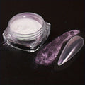White Chrome Powder Mirror Mermaid Sparkling Pearl Nail 