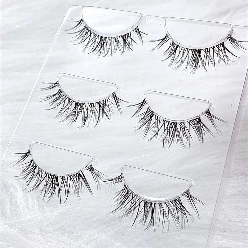 NEW 3 Pairs 3D Mink Lashes